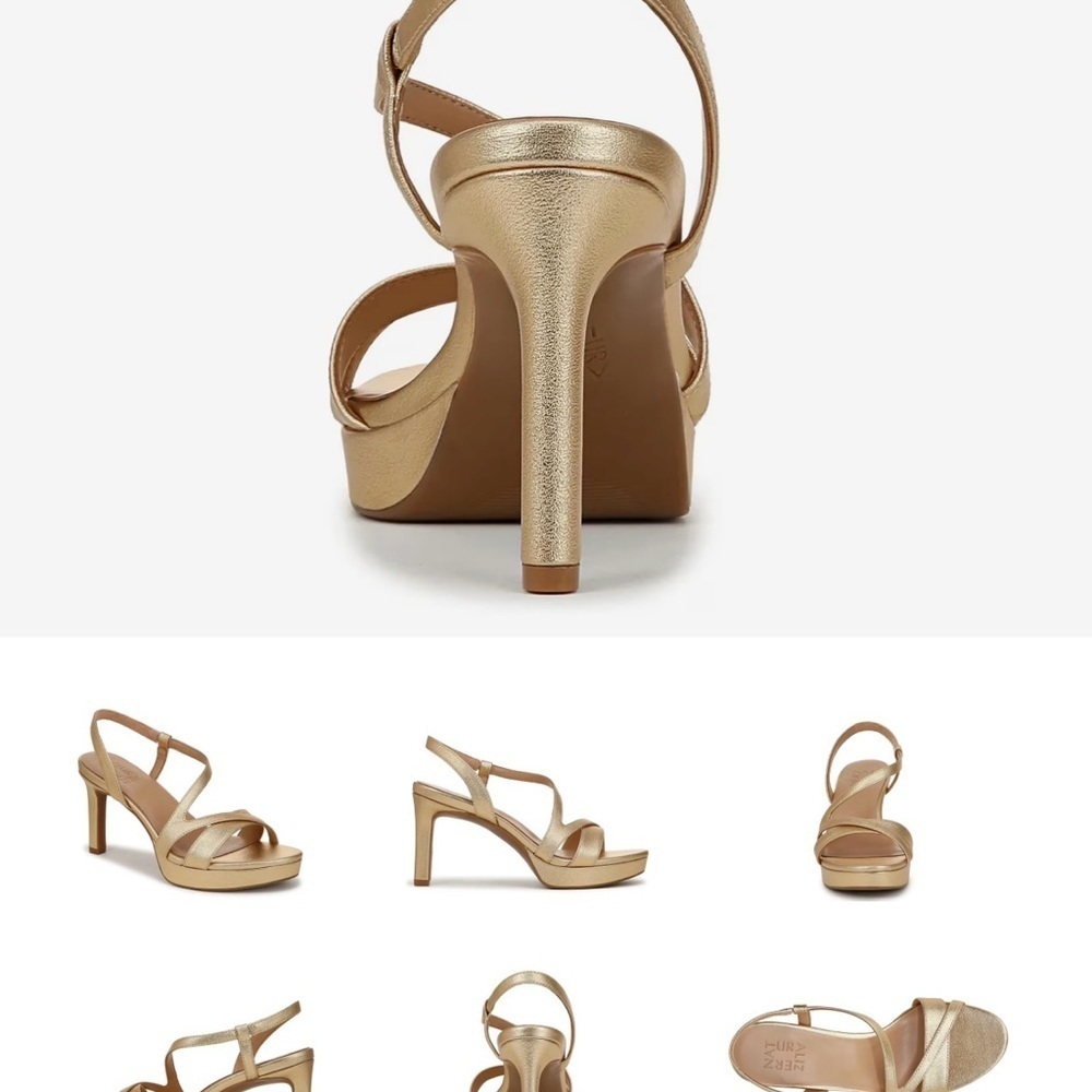 Naturalized Abby Gold Platform Sandal - Picture 5 of 9
